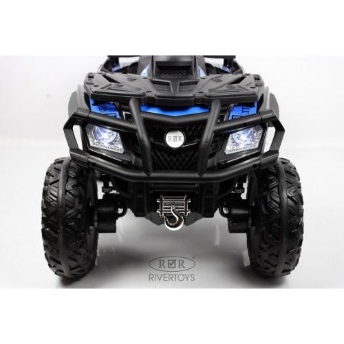 Детский электроквадроцикл 4WD RiverToys T001TT синий фото 18