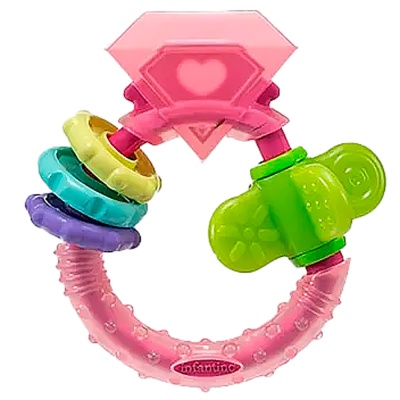Игрушка развивающая прорезыватель Сверкающее кольцо Infantino 306832 1