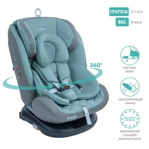 Автокресло Indigo Aero IsoFix ST-3 шалфей фото 2