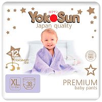 Подгузники-трусики YokoSun Premium XL 12-20 кг 38 шт