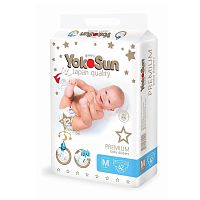 Подгузники YokoSun Premium M 5-10 кг 62 шт