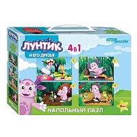 Напольный пазл Baby Step 4 в 1 Лунтик Step Puzzle 70153