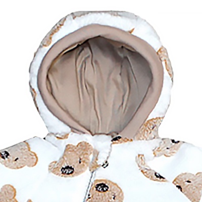 Комбинезон для мальчика и девочки Медвежонок на синтепоне Балуша ш973/19 капучино 2