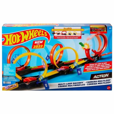 Автотрек Экшн Гонка с петлями 1 машинка Hot Wheels HDR83 4