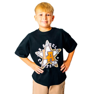 Футболка для мальчика Colabear 620113 черная 1