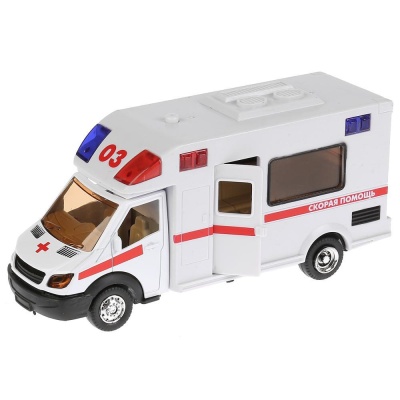 Металлическая модель Скорая помощь Технопарк 1022S-R 02
