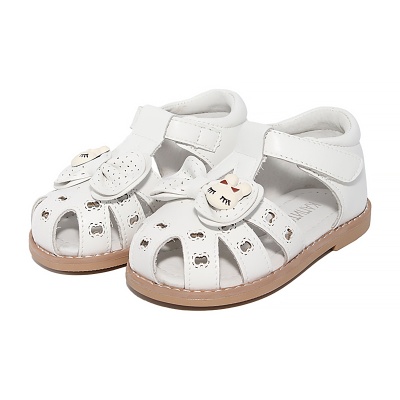 Сандалии для девочки Капитошка A21084 белые 2