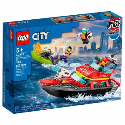 Конструктор Lego City 60373 Пожарная спасательная лодка
