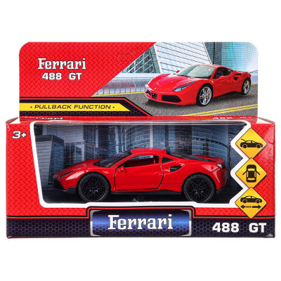 Игрушка машинка металлическая Феррари 488 gtbТехнопарк 2210C0139-R3 (240) (240) 5