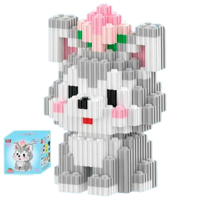 3D-конструктор Собака с цветком XINZ 3D8311