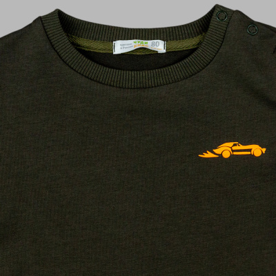 Лонгслив Чуди Кидс 616425Ц2-3 хаки 02