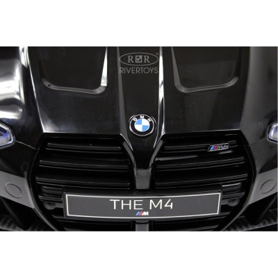 Детский электромобиль BMW M4 RiverToys A004AA чёрный