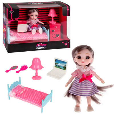 Игровой набор Alisa Kawaii mini Спальня 1Toy Т24363