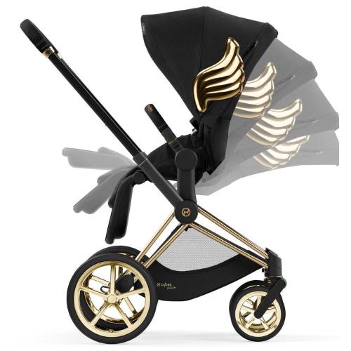 Коляска с прогулочным блоком и рамой Cybex PRIAM IV FE JS Wings фото 6