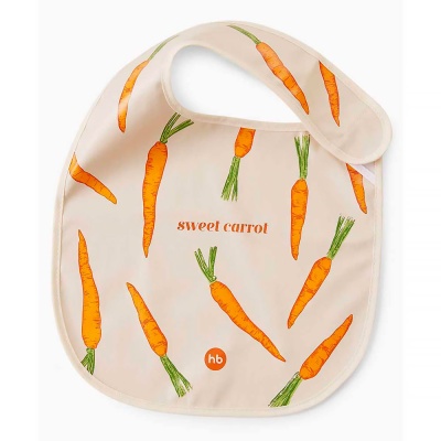 Фартук нагрудный на липучке Happy Baby 16009 carrot 2