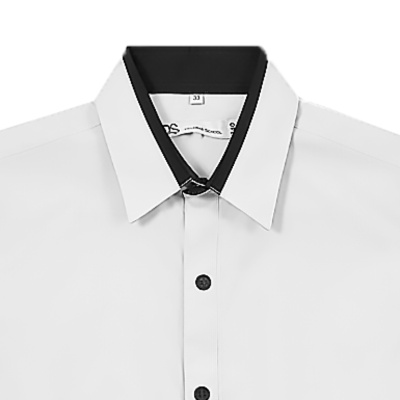 Рубашка школьная с коротким рукавом для мальчика Deloras С71738S белая 2