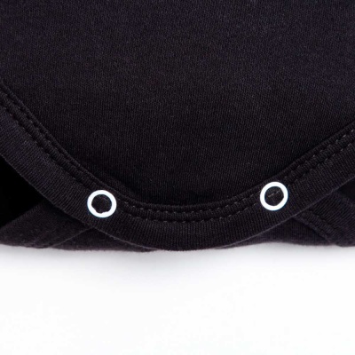 Боди с длинным рукавом Little Boss Крошка Я 9096421 чёрное 2