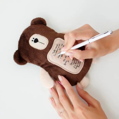 Игрушка 3 в 1 с вишнёвыми косточками Мишка с метрикой Мякиши 4607070496830