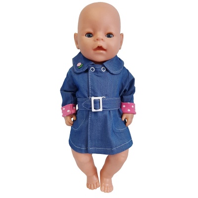 Одежда для кукол Плащик джинсовый Колибри 83 2