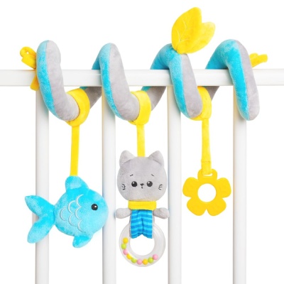 Подвесная игрушка спираль Котёнок Кекс Мякиши 663