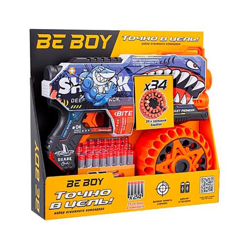 Автомат Шарк барабан на 34 патрона BeBoy IT109773 фото 4