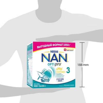 Детская смесь Nestle NAN 3 Optipro с 12 мес 1050 гр