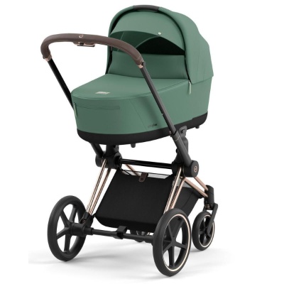 Коляска 2 в 1 Cybex Priam IV Rosegold Leaf Green