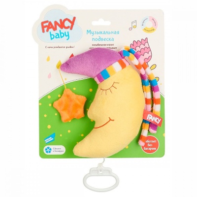 Мягкая музыкальная подвеска Месяц PEM0\M