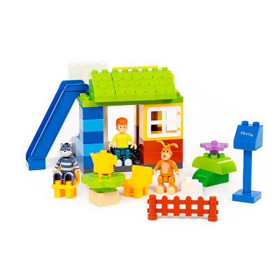 Конструктор Макси Простоквашино Отдых в деревне 46 деталей Полесье 23401 2