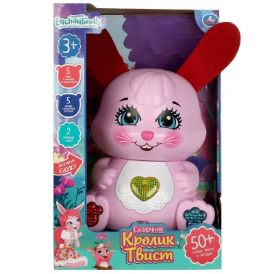 Музыкальная игрушка Энчантималс Кролик Твист-сказочник Умка HT1271-R