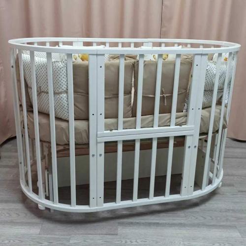Кроватка детская 11 в 1 с поперечным маятником Incanto Stella KR-0175 фото 7
