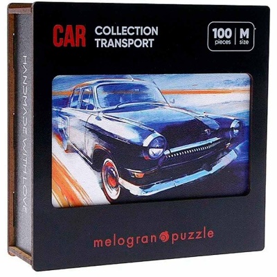 Деревянный пазл Советский автомобиль Collection Transport¶100 деталей 17х28 см Melоgrano MPZCT4-M 2