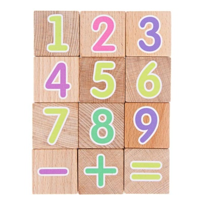 Деревянные кубики Цифры Elefantino IT108112 4