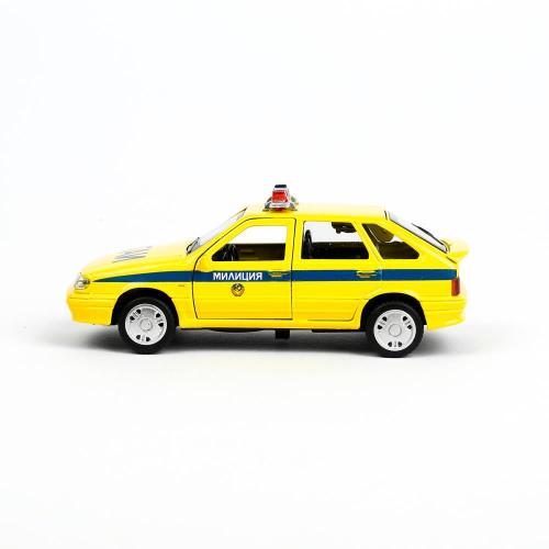 Металлическая машинка Lada-2114 Samara Милиция Технопарк 2114-12-SLPOL-YE фото 2