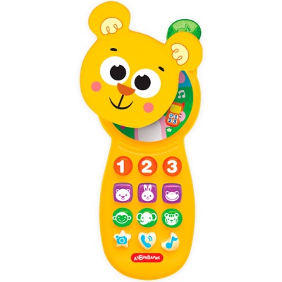 Музыкальный телефончик Мишутка Азбукварик 3136 1