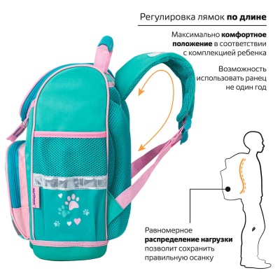 Ранец школьный Soft paws Wise Юнландия 229946 4