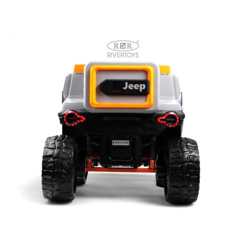 Детский электромобиль RiverToys E007EE серо-оранжевый фото 12