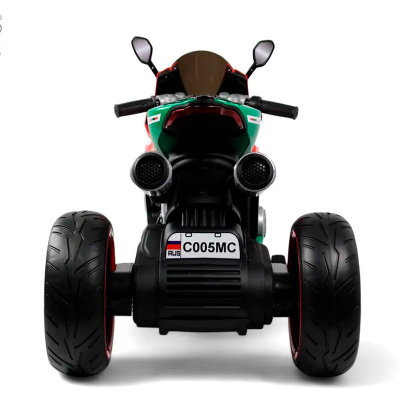 Детский электромотоцикл RiverToys C005MC красный 4