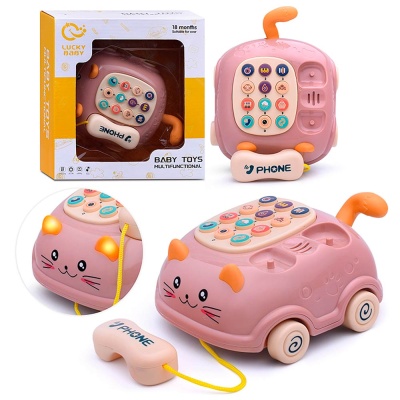 Интерактивная игрушка Телефон Котик LDJ215