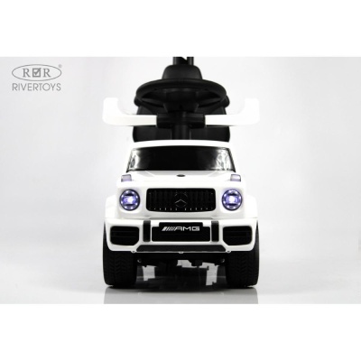 Детский толокар Mercedes-Benz G63 RiverToys Z001ZZ-B белый бриллиант 02 Детский толокар Mercedes-Benz G63 RiverToys Z001ZZ-B белый бриллиант 02