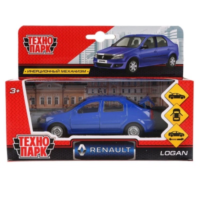 Металлическая машинка Renault Logan Технопарк LOGAN-BU 02