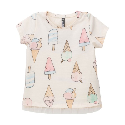 Футболка Мороженое Crockid КР 302322 светлый жемчуг 01