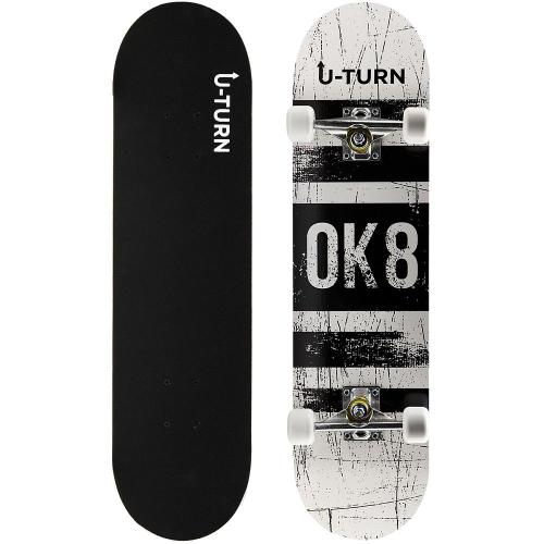 Скейтборд OK8 U-Turn СКБ-3329 чёрный
