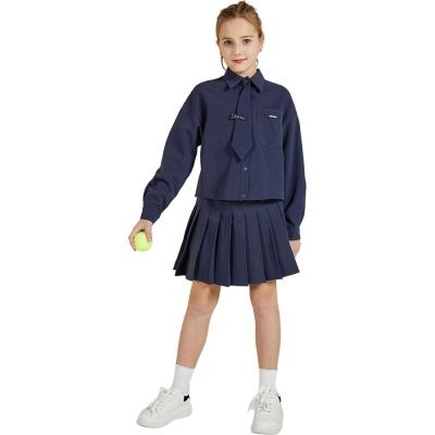 Юбка школьная Deloras 63821QD синий 02