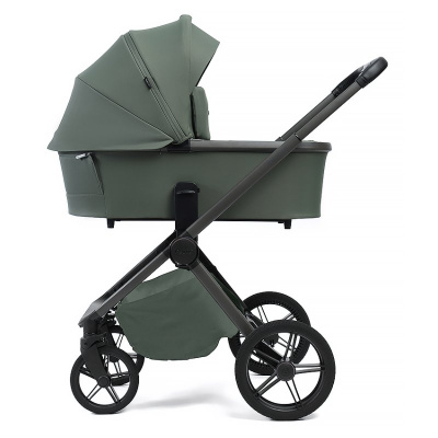 Коляска 2 в 1 Peppy Monaco Plus Oliva Green рама серая 03