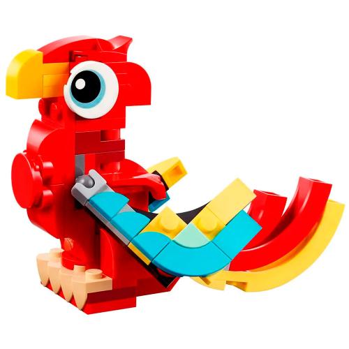 Конструктор Lego Creator 3-в-1 Красный дракон 149 деталей Lego 31145 фото 3