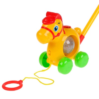 Музыкальная каталка Лошадка Умка HT858-R