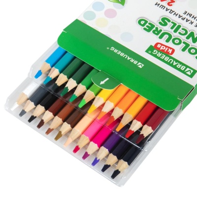 Карандаши цветные утолщённые 24 цвета Brauberg Kids 181879 02
