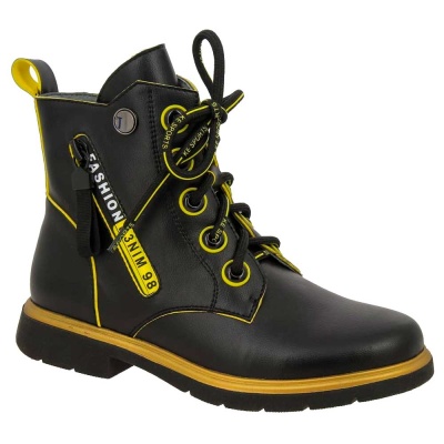 Ботинки демисезонные Kenka TCR_771-732_black-yellow