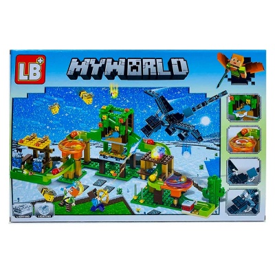 Конструктор Майнкрафт My World Нападение черного дракона LB+ LB317